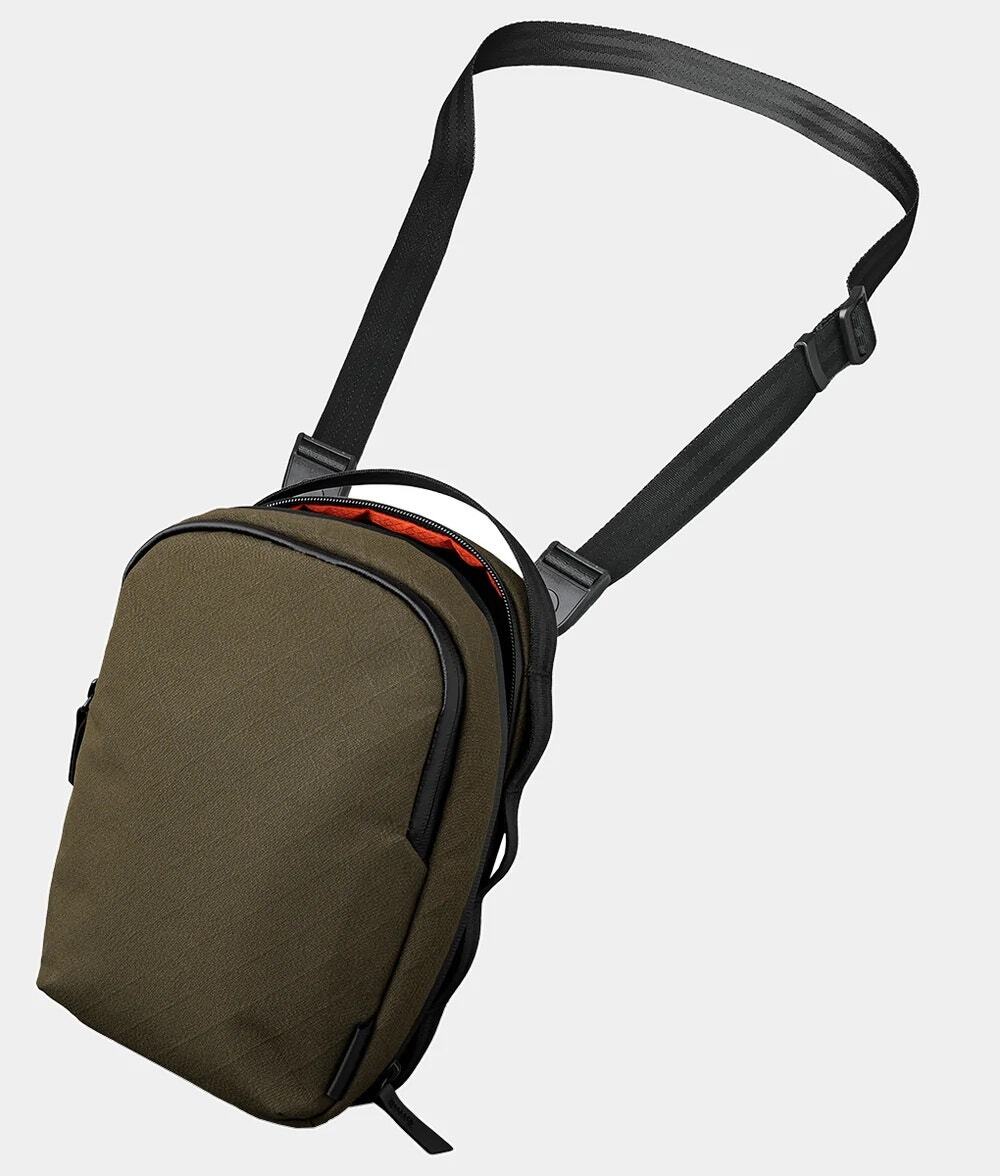 NWT Alpaka Metro Sling Travel Max Crossbody Bag Army Green | Axogrid 300D